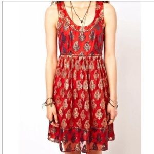 Free People Metallic Studded Dress